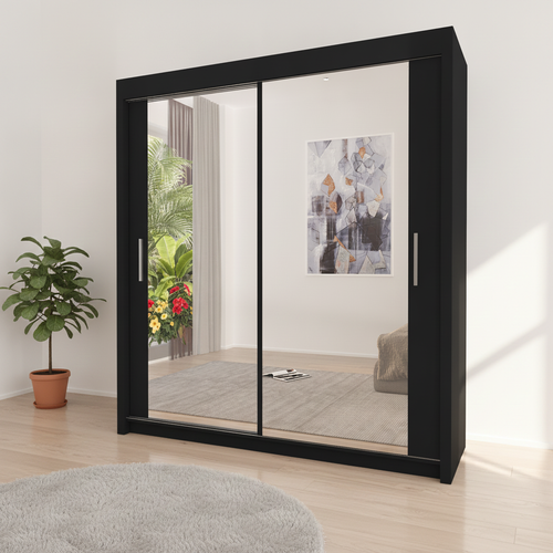 150 cm Milan Full Mirror Sliding Door Wardrobe