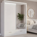 Flavia High Gloss Sliding Door Wardrobe - 150 cm