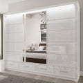 Flavia 3-Door High-Gloss Sliding Wardrobe - 250 cm